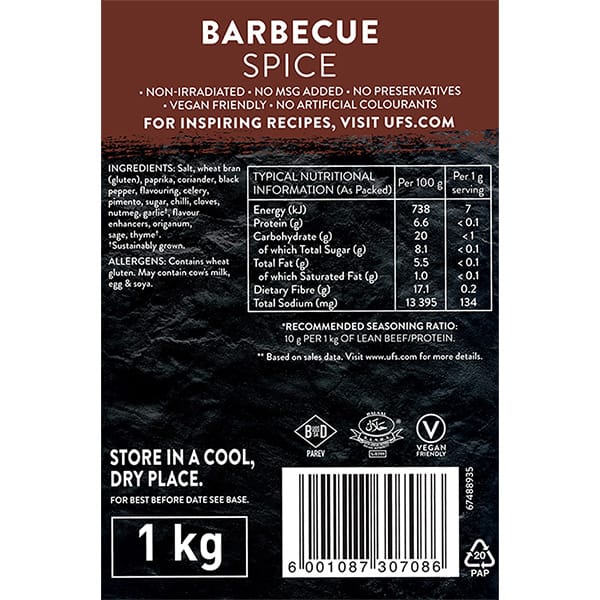 ROBERTSONS BARBEQUE SPICE TUB 1KG - Image 3