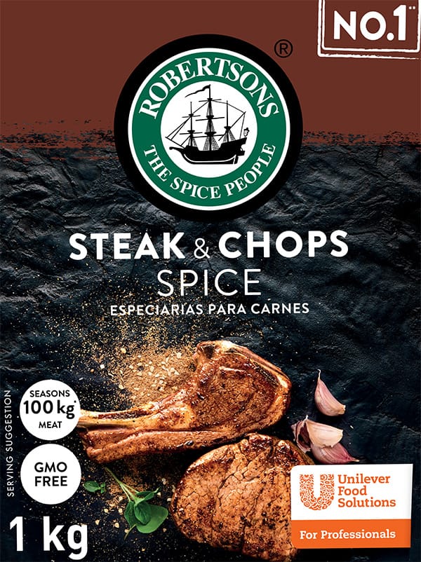 ROBERTSONS STEAK & CHOPS SPICE TUB 1KG - Image 2