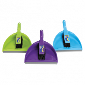 DUSTPAN SET RED