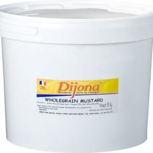 MUSTARD WHOLE GRAIN WHITE BUCKET 5KG