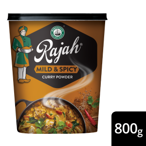 RAJAH CURRY MILD & SPICY TUB 800GR