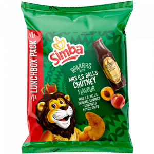 SIMBA MRS BALLS CHUTNEY CHIPS 48X36GR