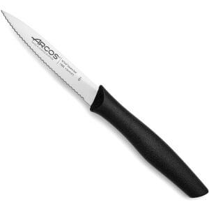 KNIFE PARING ARCOS SERRATED BLACK 100MM