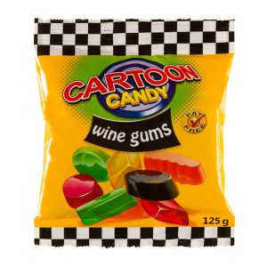 CARTOON WINE GUMS 50GR