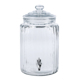 GLASS TAP JAR 26.5X16CM (5.7LT)