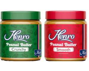 HENRO PEANUT BUTTER CRUNCHY 400GR